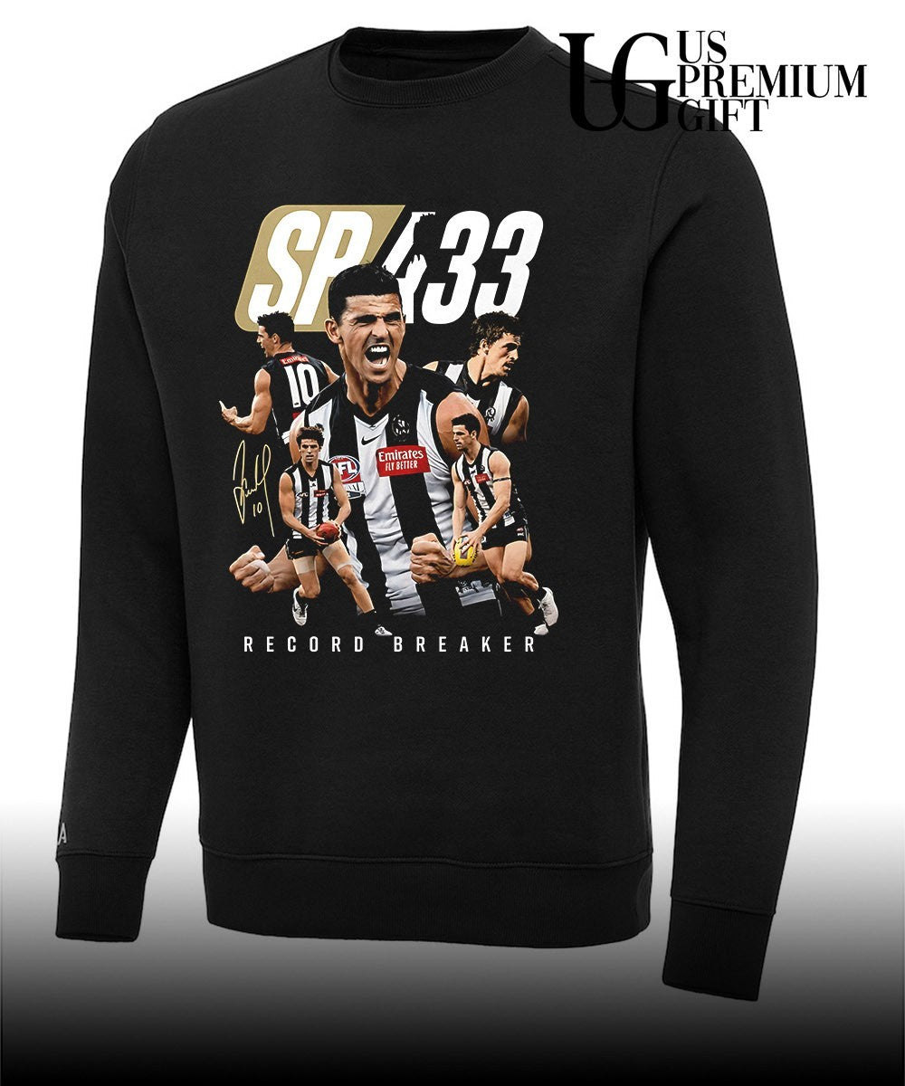 Scott Pendlebury SP433 Record Breaker Collingwood Football Club signature shirt