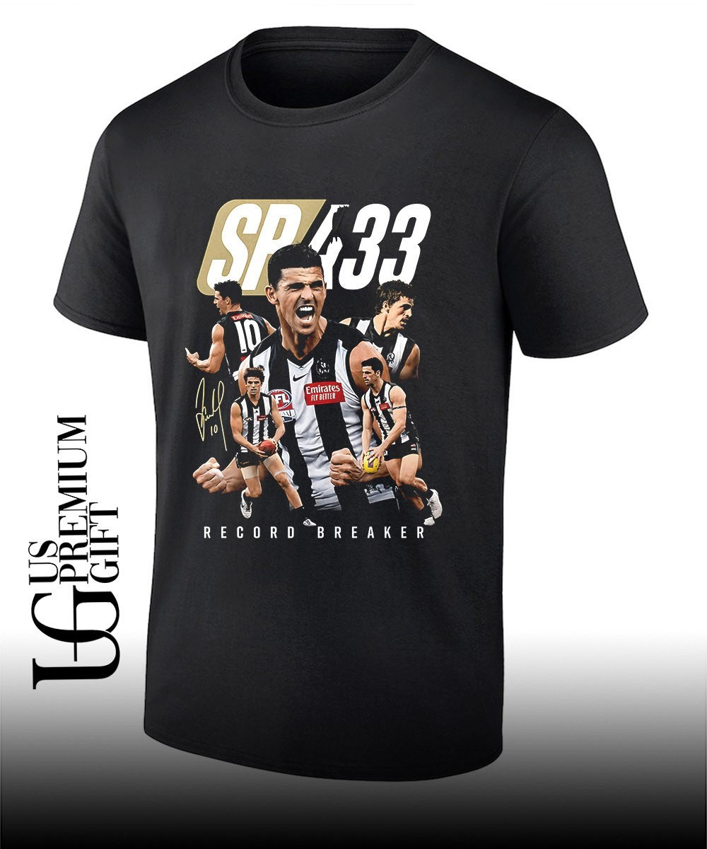 Scott Pendlebury SP433 Record Breaker Collingwood Football Club signature shirt