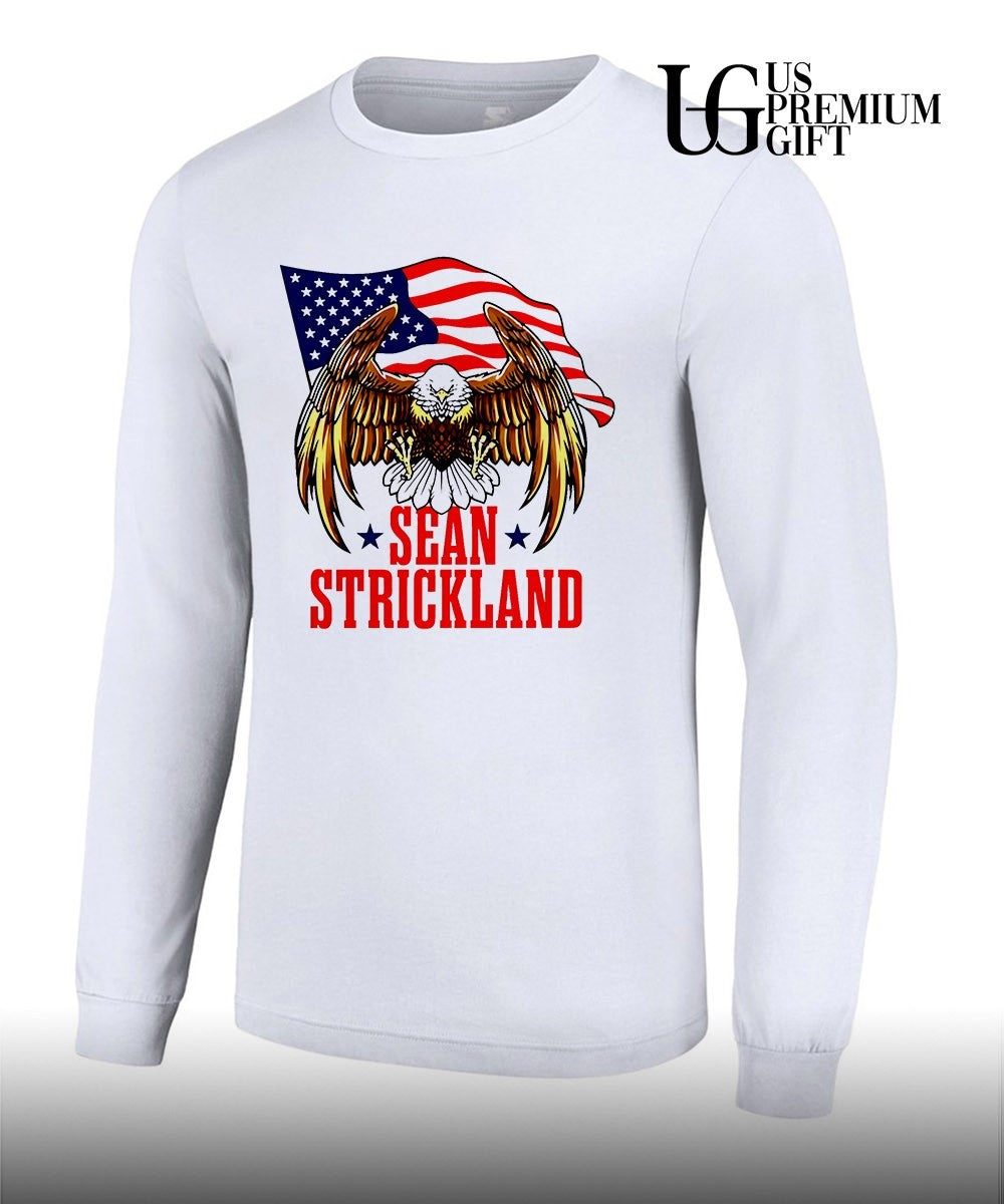 Sean Strickland Eagle USA flag shirt