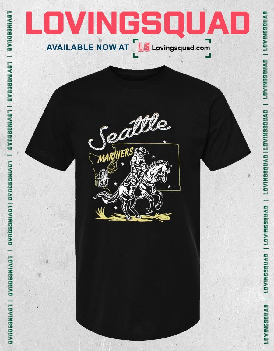 Seattle Mariners Black Old Town Road Shirt