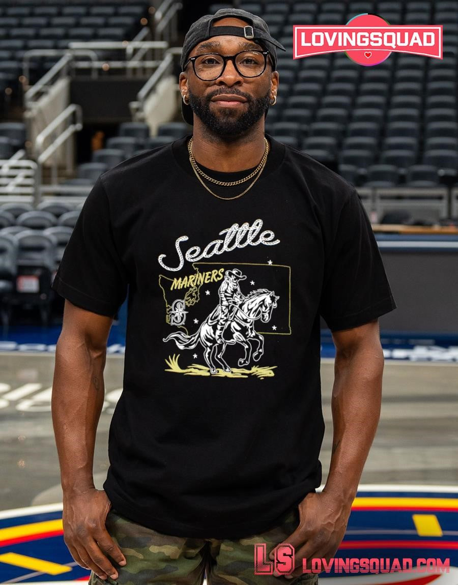 Seattle Mariners Black Old Town Road Shirt