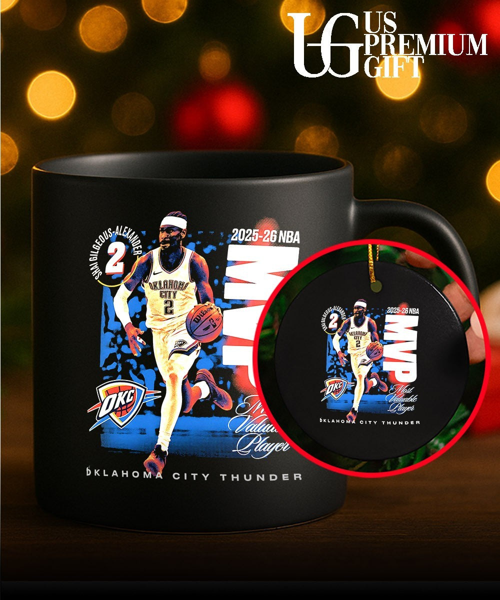 Shai Gilgeous-Alexander 2026 NBA MVP Oklahoma City Thunder basketball shirt