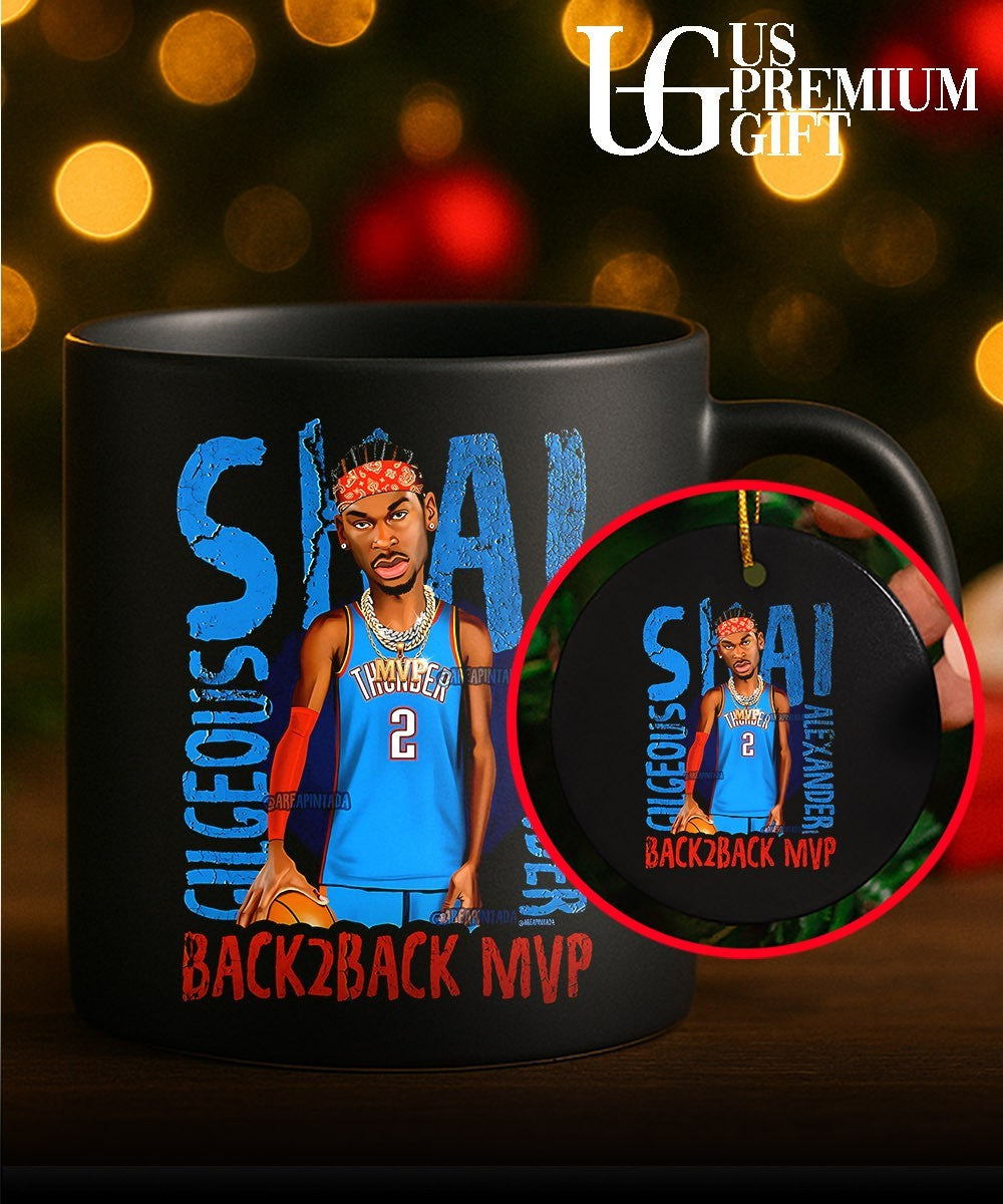 Shai Gilgeous-Alexander Back 2 Back MVP Oklahoma City Thunder NBA 2026 shirt