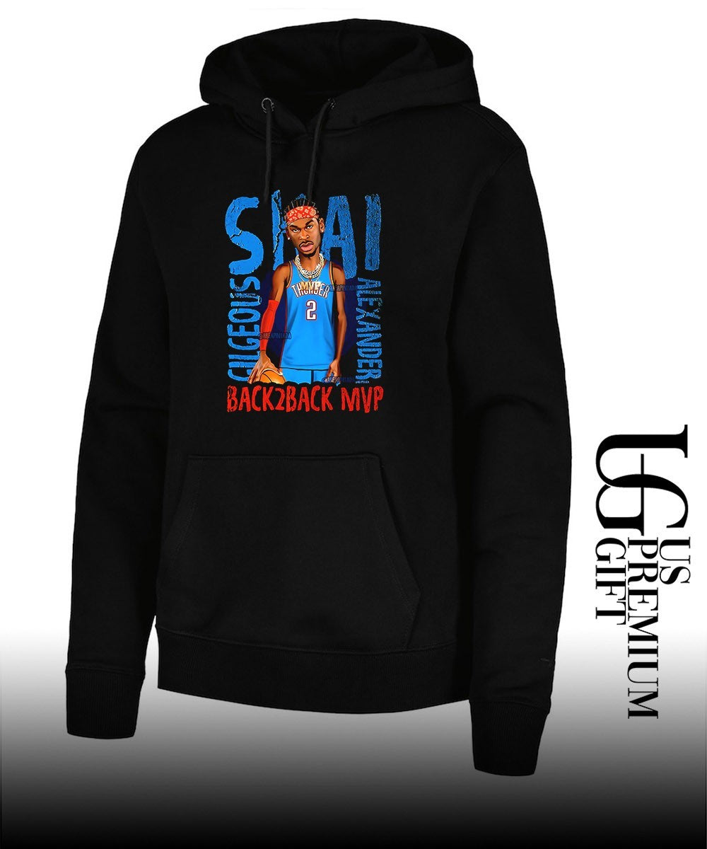 Shai Gilgeous-Alexander Back 2 Back MVP Oklahoma City Thunder NBA 2026 shirt