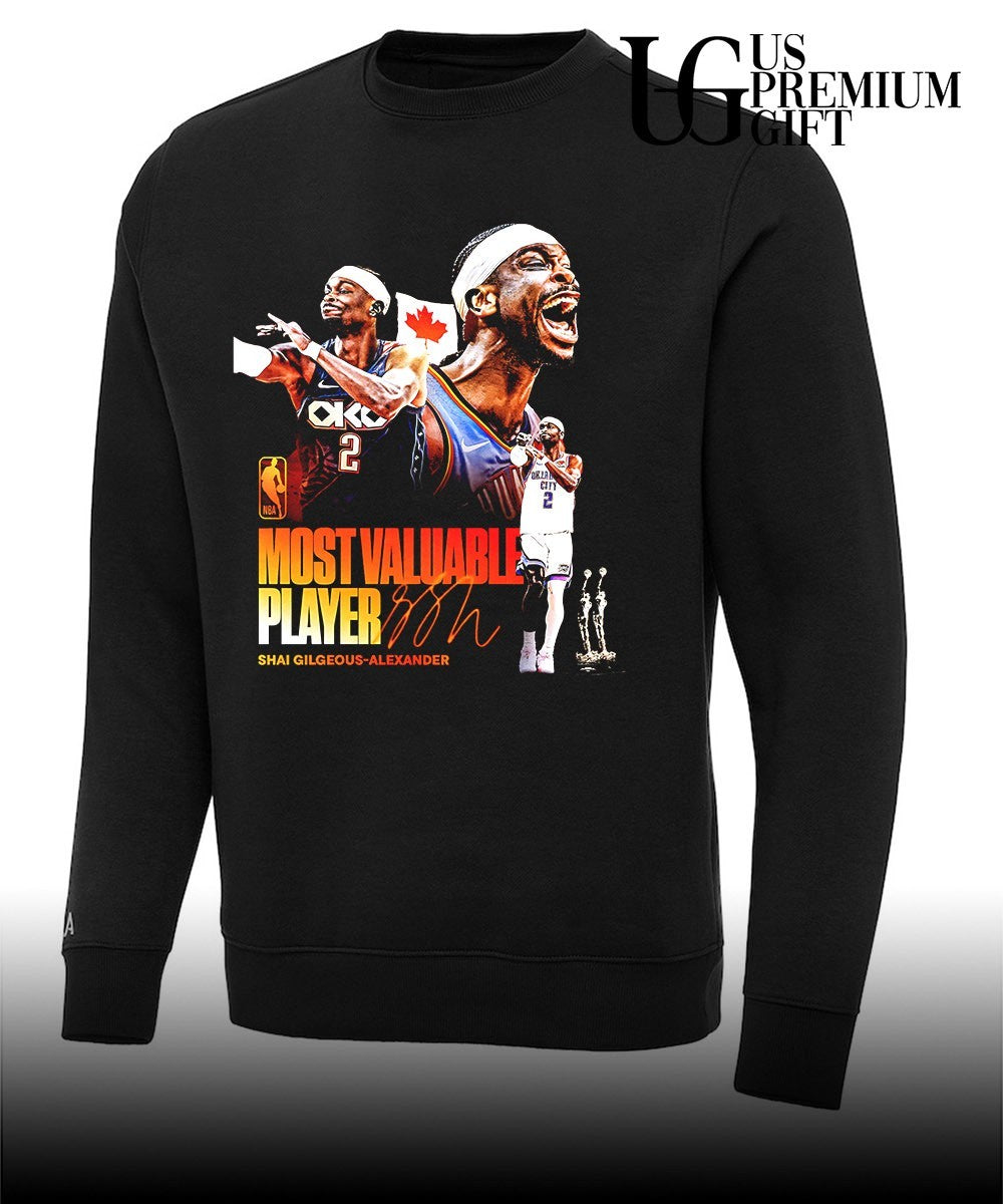 Shai Gilgeous-Alexander Most Valuable Player Back 2 Back Oklahoma City Thunder 2026 signature shirt