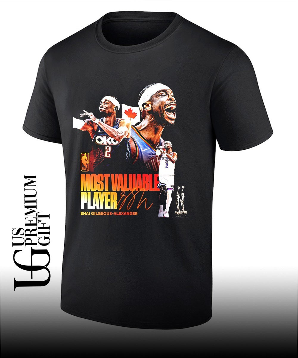 Shai Gilgeous-Alexander Most Valuable Player Back 2 Back Oklahoma City Thunder 2026 signature shirt