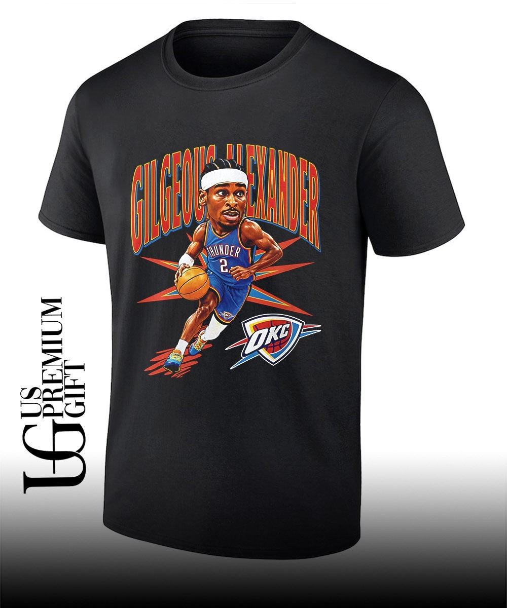 Shai Gilgeous-Alexander Oklahoma City Thunder NBA 2026 big head shirt