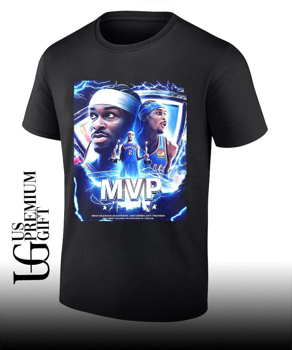 Shai Gilgeous Alexander SGA Oklahoma City Thunder 2026 NBA Back To Back MVP shirt