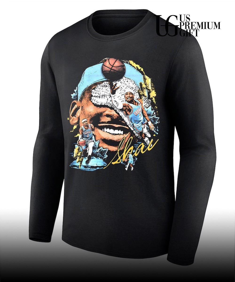 Shai Gilgeous-Alexander big head OKC Thunder basketball MVP 2026 signature shirt