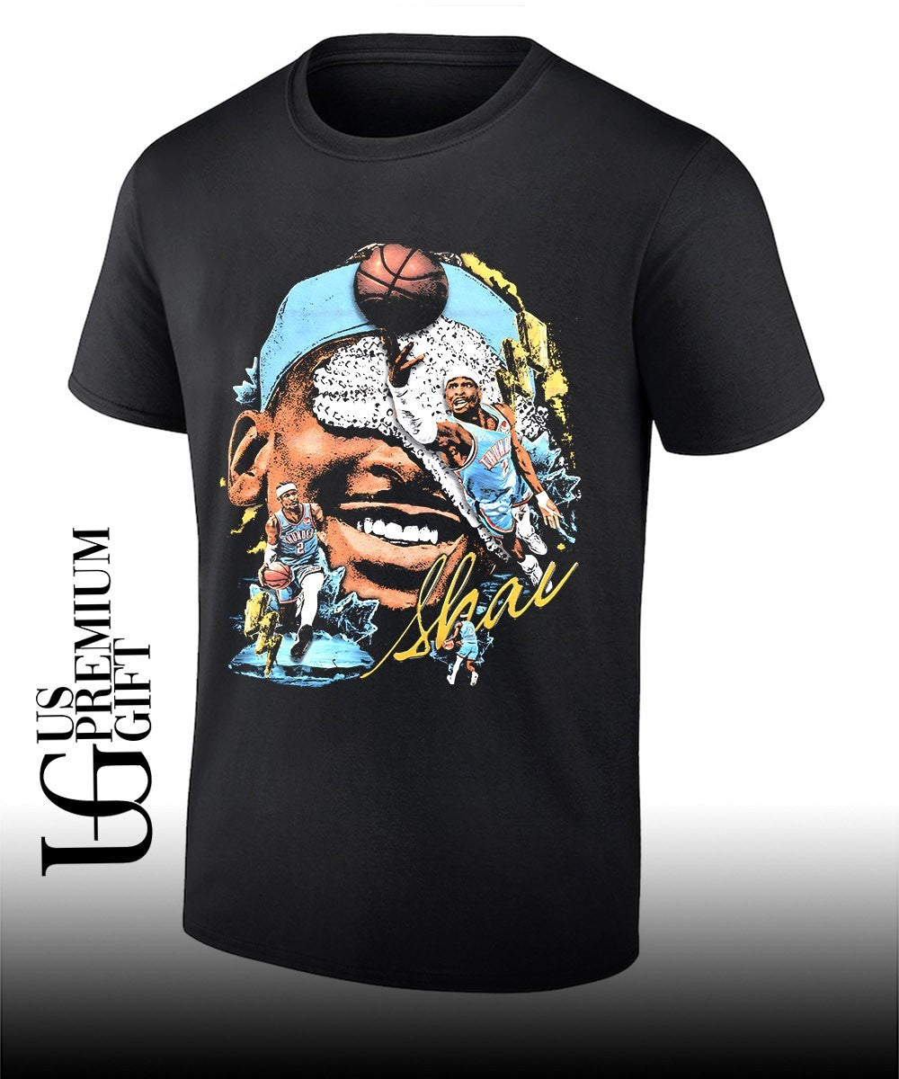 Shai Gilgeous-Alexander big head OKC Thunder basketball MVP 2026 signature shirt