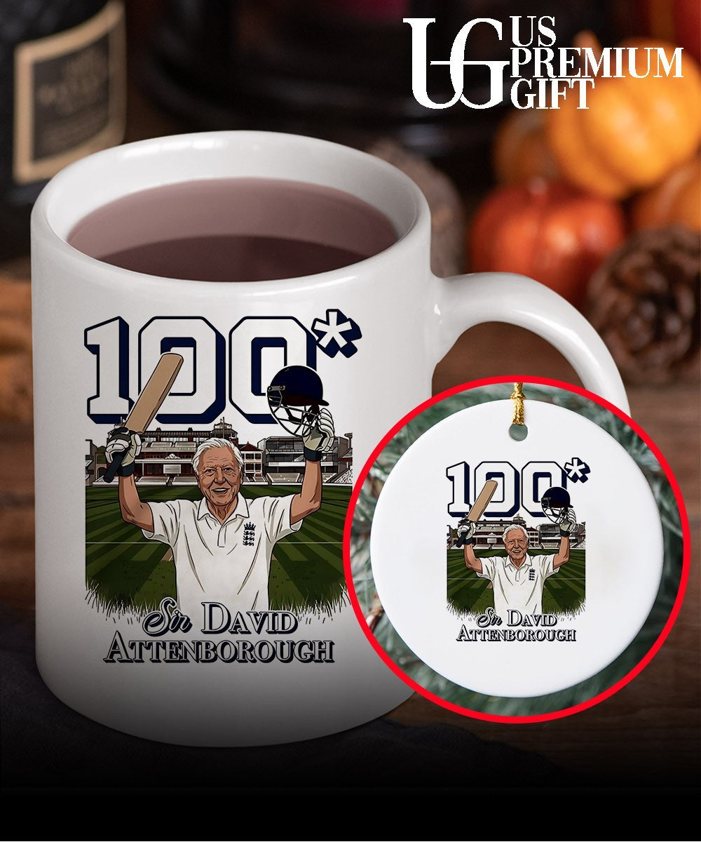 Sir David Attenborough 100 cricket players shirt