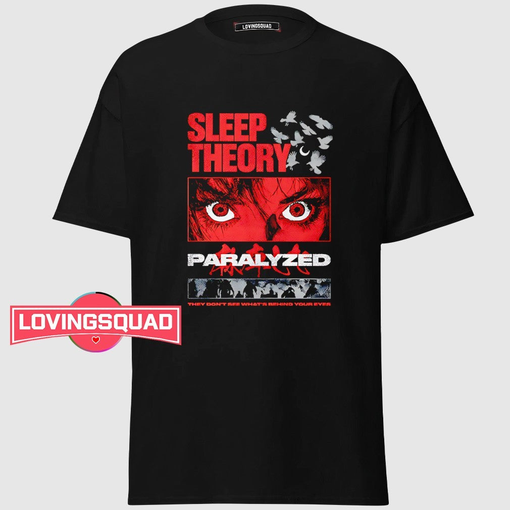 Sleep Theory paralyzed horror grunge eyes shirt