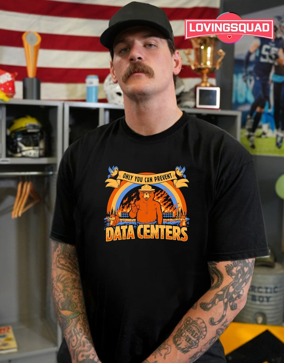 Smokey bear only you can prevent data centers data centers shirt