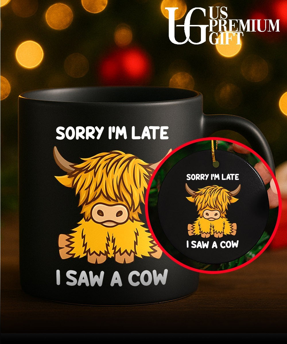 Sorry I’m late I saw a cow shirt