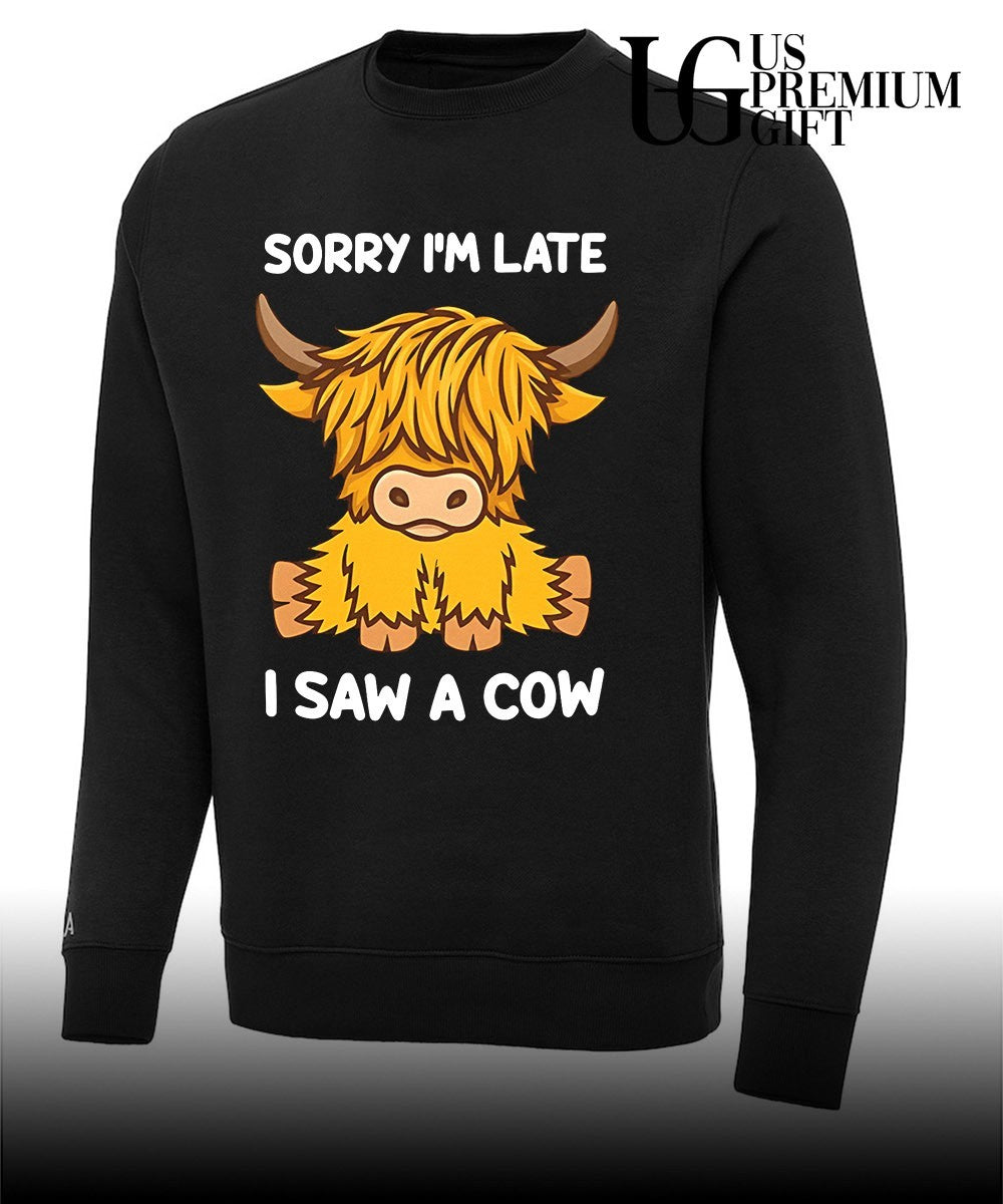 Sorry I’m late I saw a cow shirt