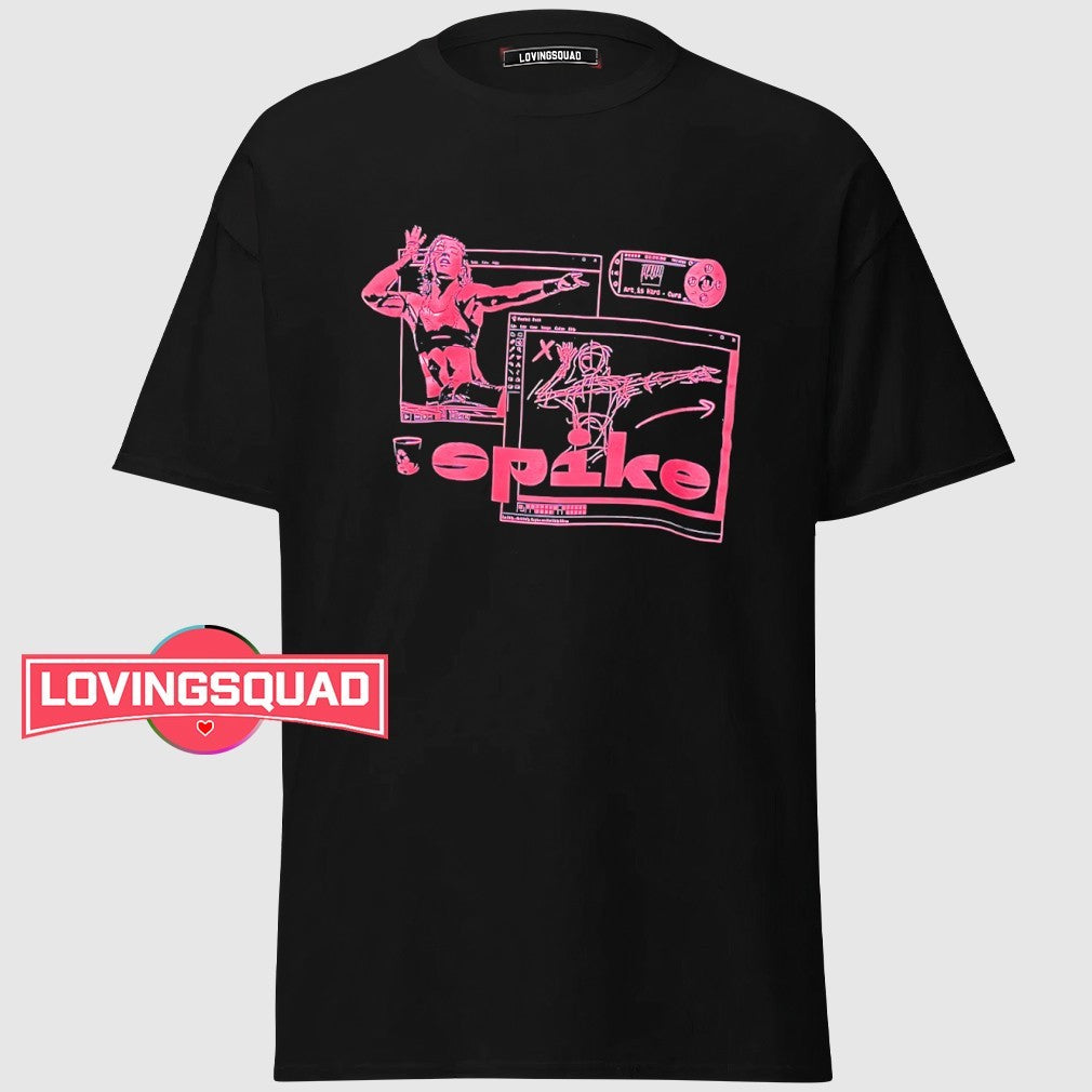 Spake art is hard retro computer ms paint shirt