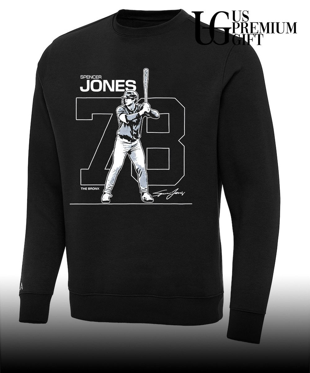 Spencer Jones 78 player New York Yankees baseball debut signature shirt