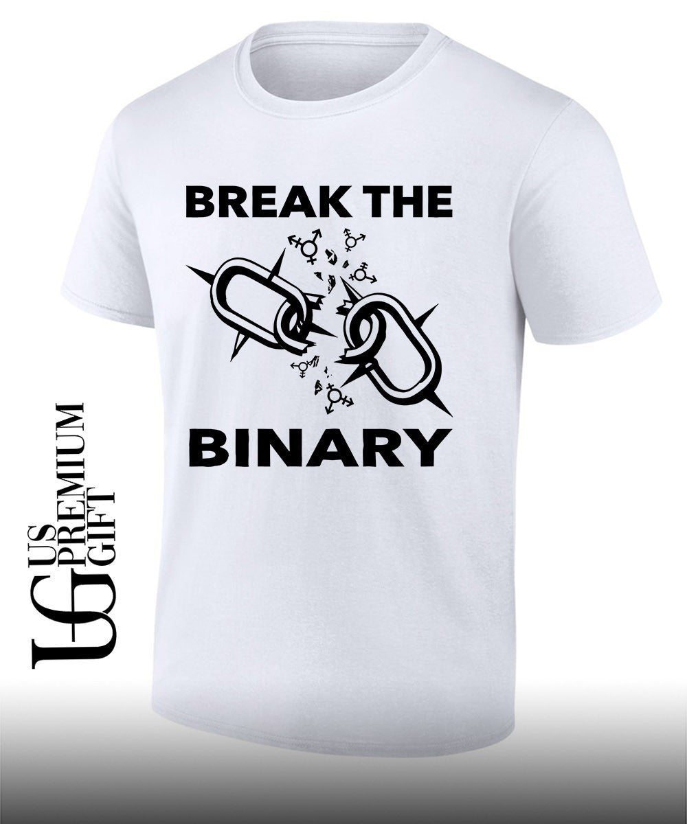Break The Binary Nonbinary Gender Identity LGBT Pride shirt