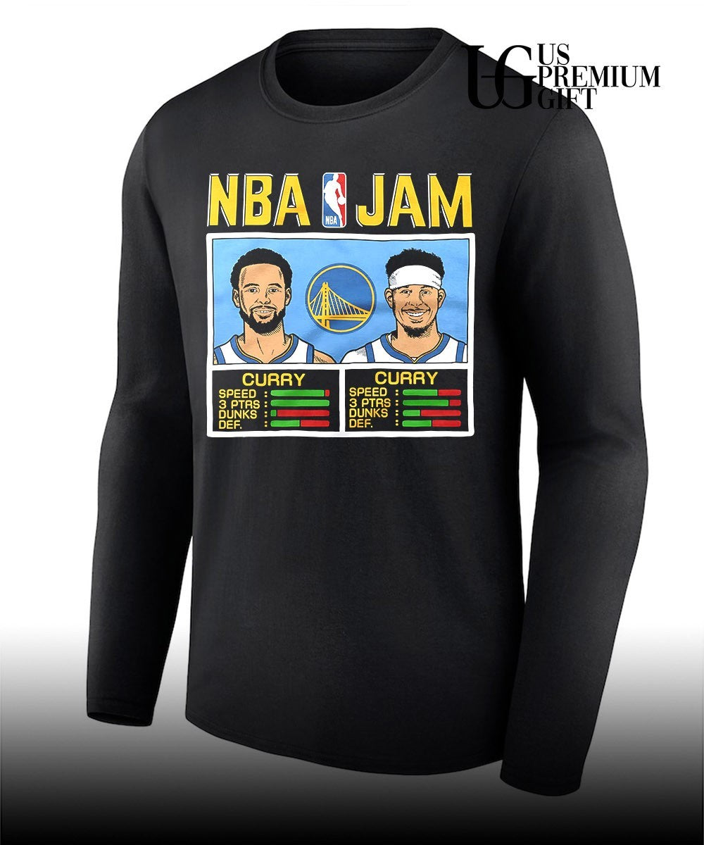Stephen Curry and Seth Curry Golden State Warriors 2026 NBA Jam shirt