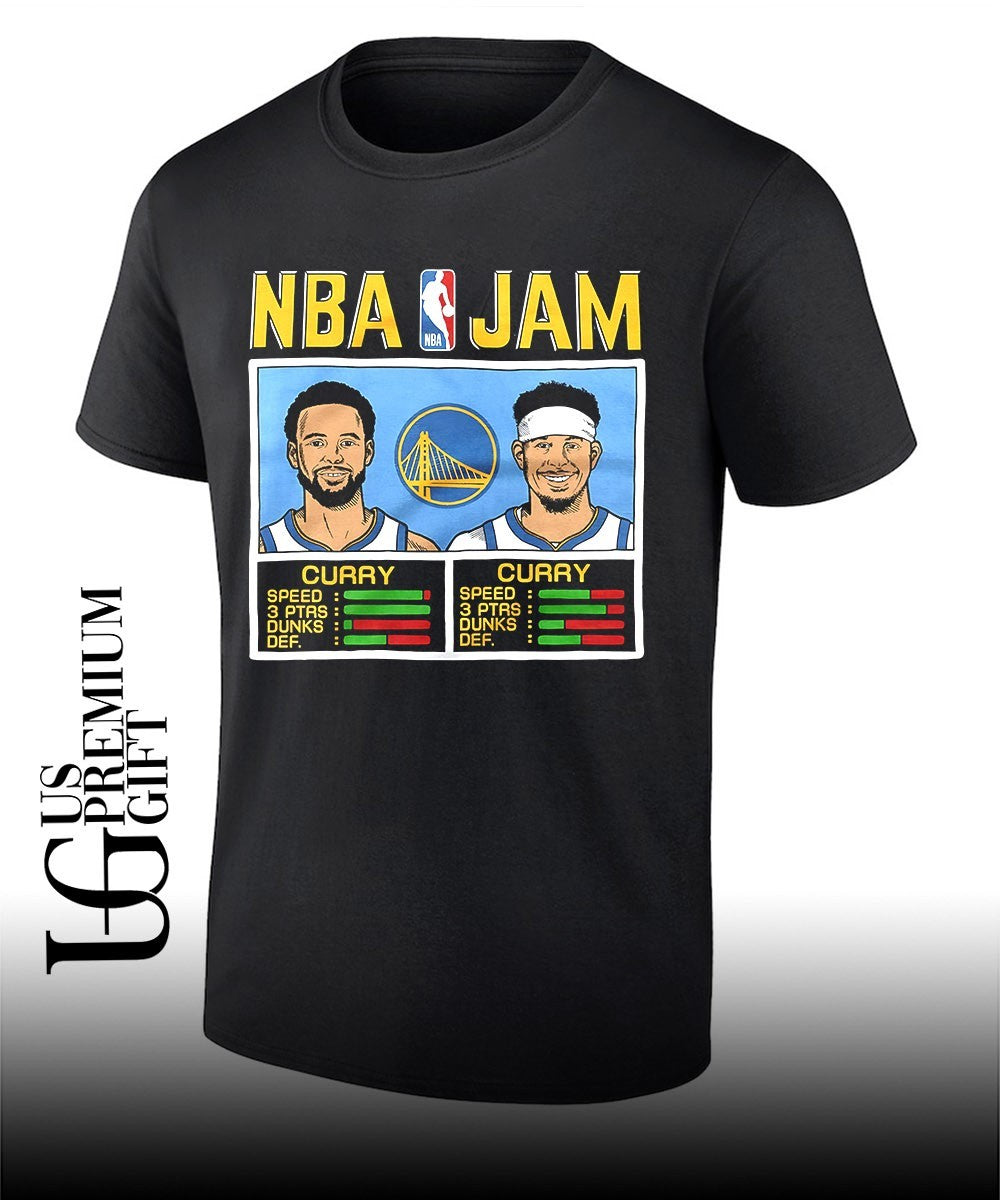 Stephen Curry and Seth Curry Golden State Warriors 2026 NBA Jam shirt