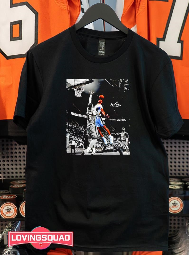 Stephon Castle Dunk Over Isaiah Hartenstein Shirt