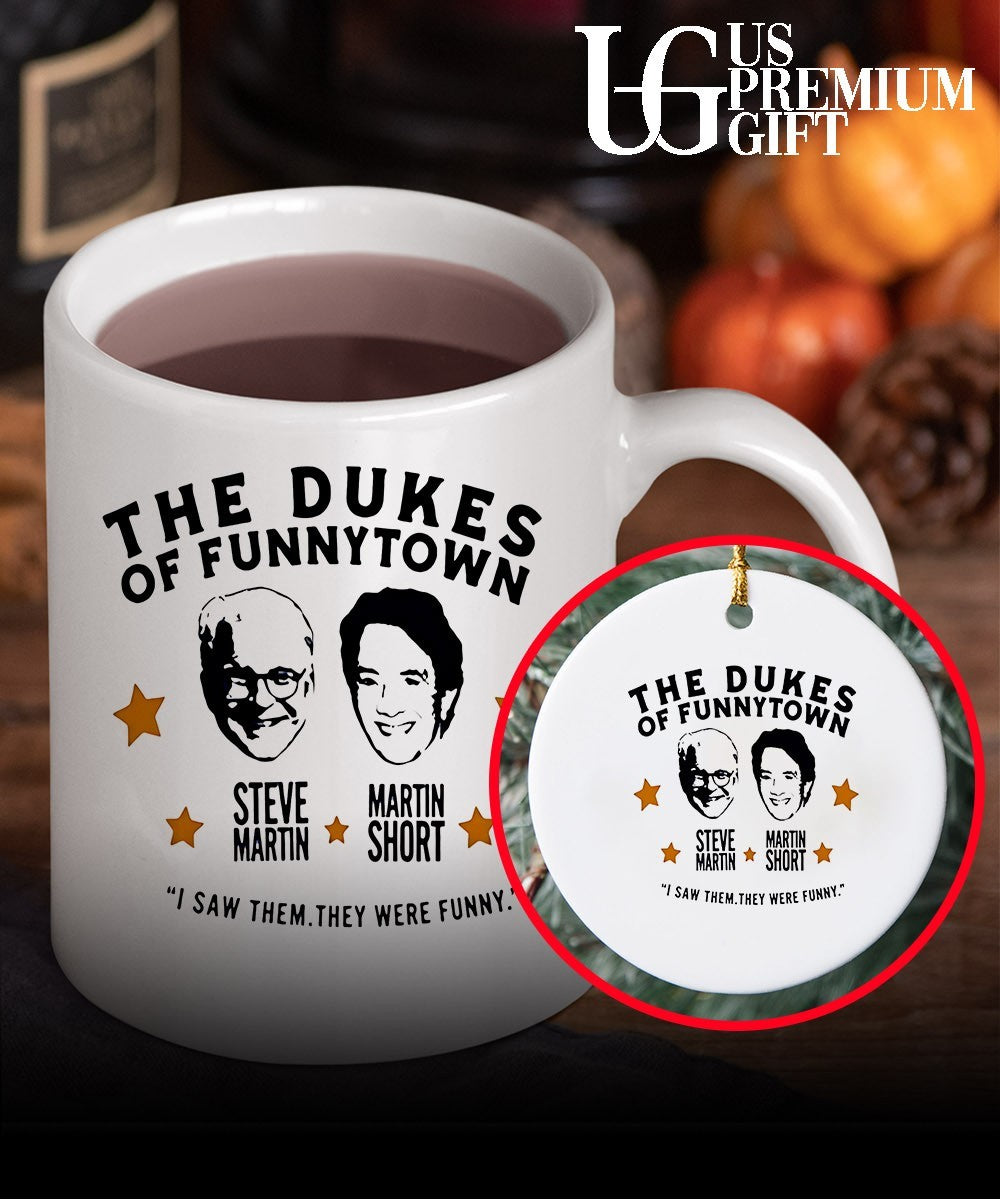 Steve Martin and Martin Short The Dukes Of Funnytown big head shirt