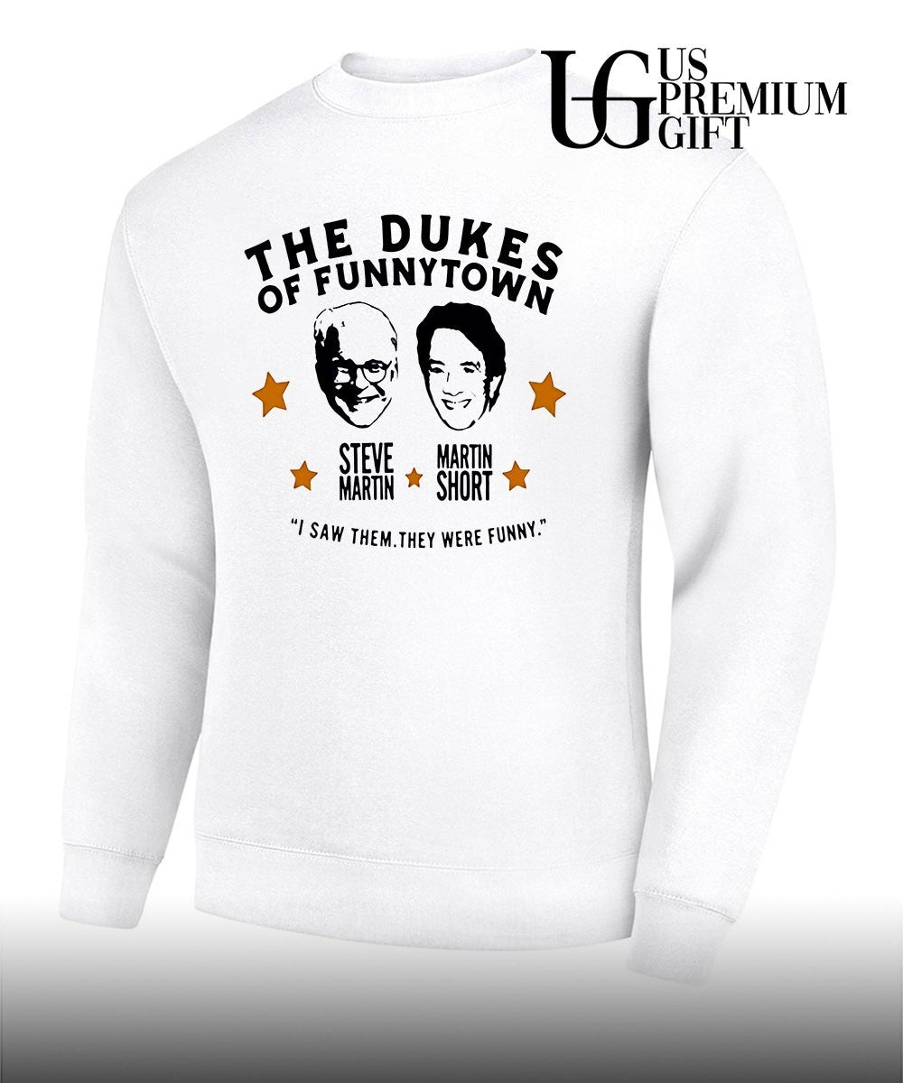 Steve Martin and Martin Short The Dukes Of Funnytown big head shirt