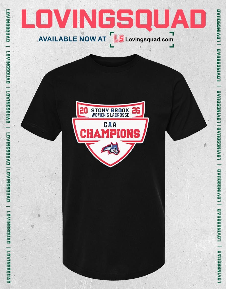 Stony Brook Seawolves 2026 CAA Mens Lacrosse Champions Shirt