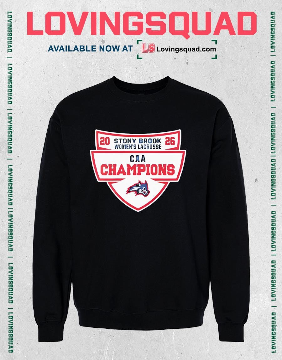 Stony Brook Seawolves 2026 CAA Mens Lacrosse Champions Shirt