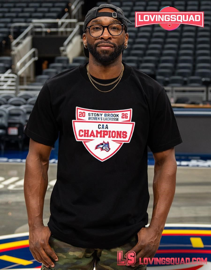 Stony Brook Seawolves 2026 CAA Mens Lacrosse Champions Shirt
