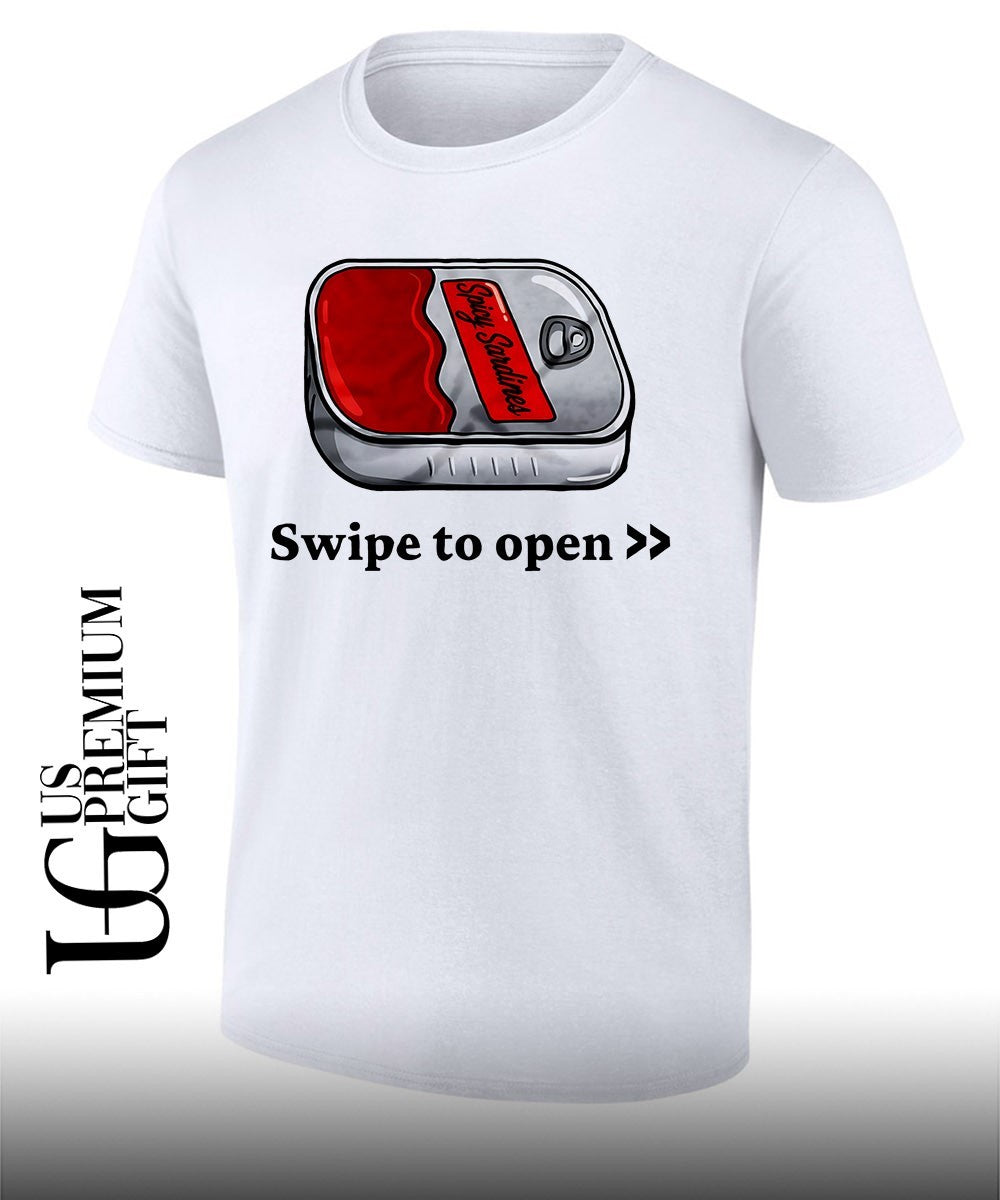Swipe to open spicy Sardines Can shirt