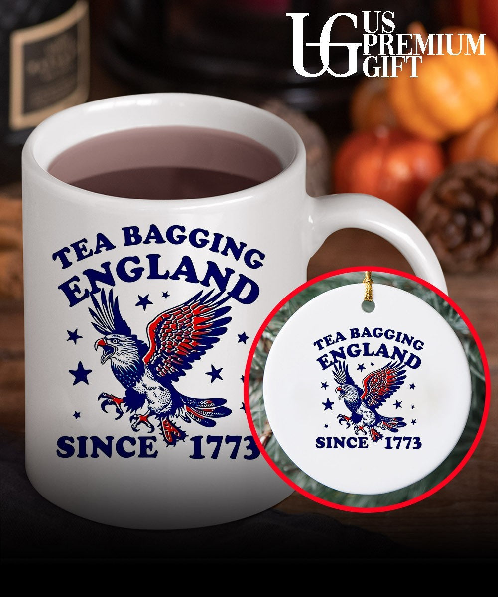 Tea Bagging England since 1773 Patriotic Eagle 4th of July shirt