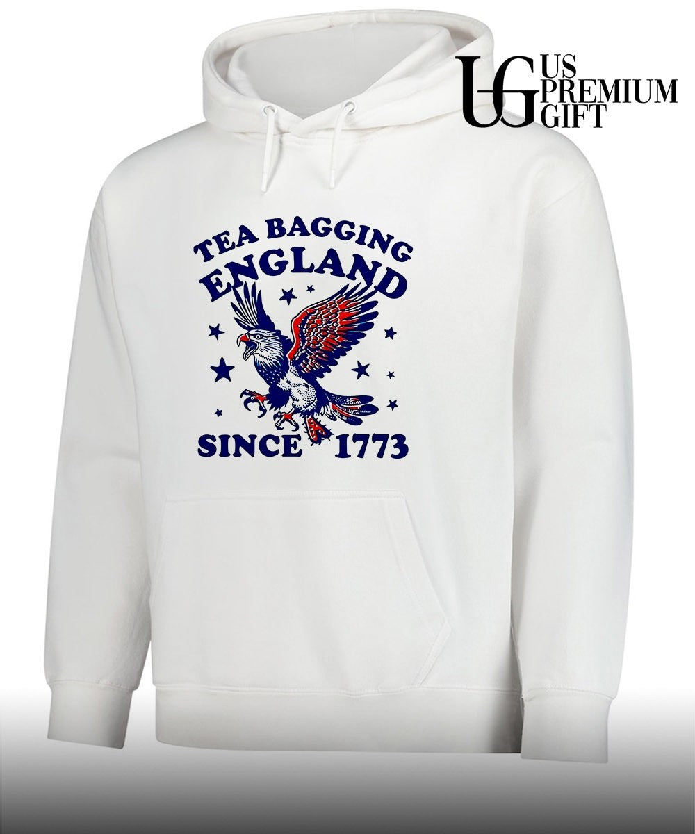 Tea Bagging England since 1773 Patriotic Eagle 4th of July shirt