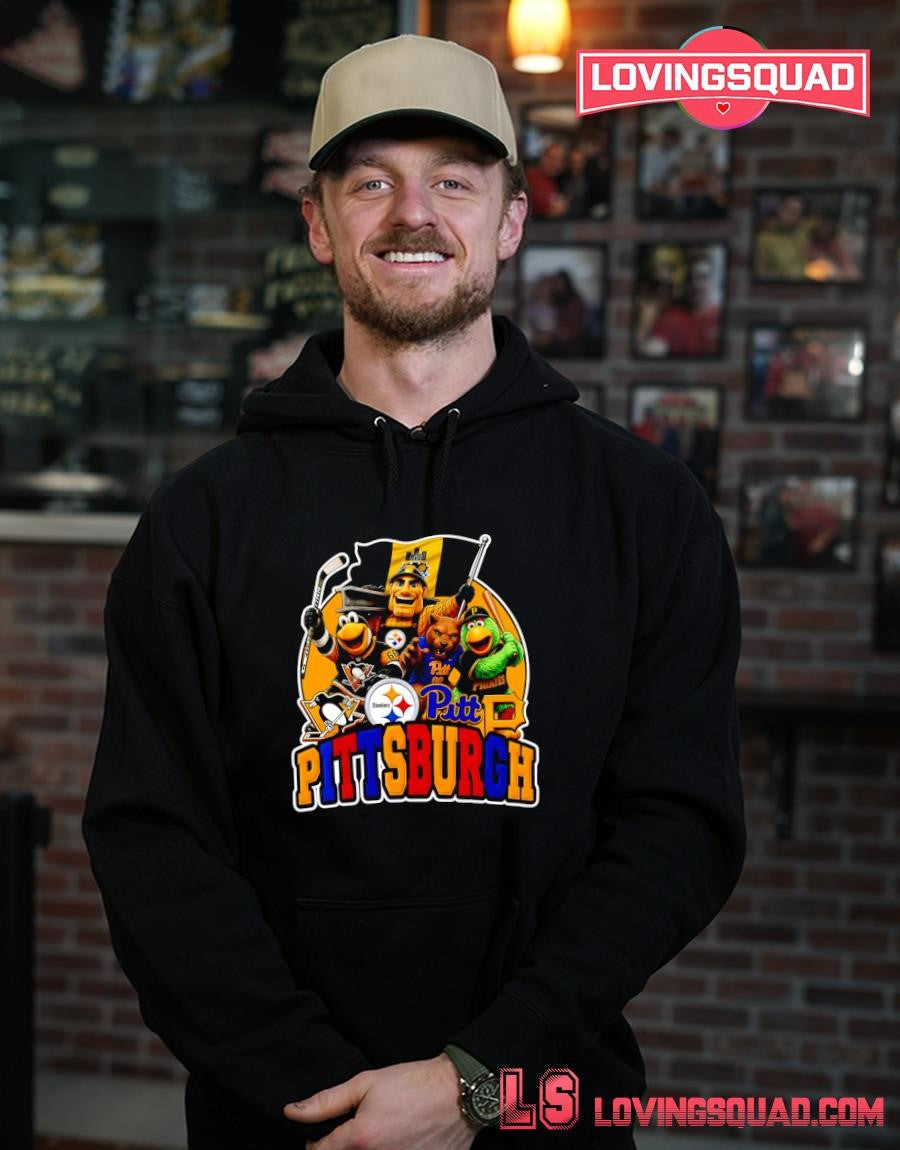 Teams of Pittsburgh sports logos and mascots graphic shirt