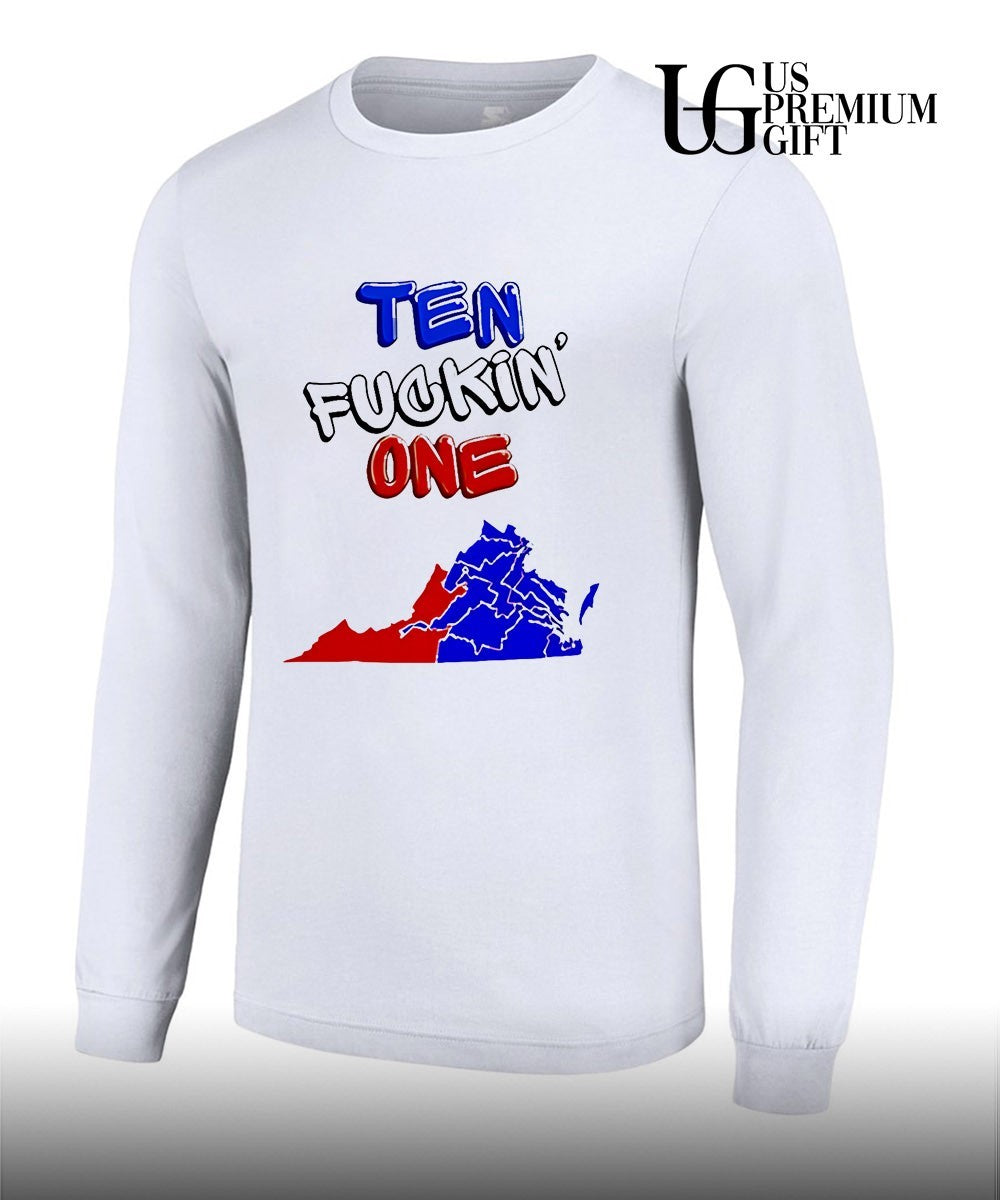 Ten fuckin one State Map shirt