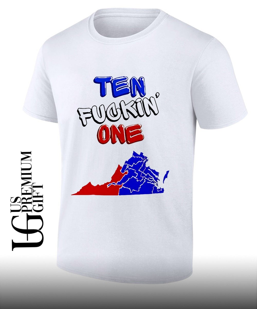 Ten fuckin one State Map shirt