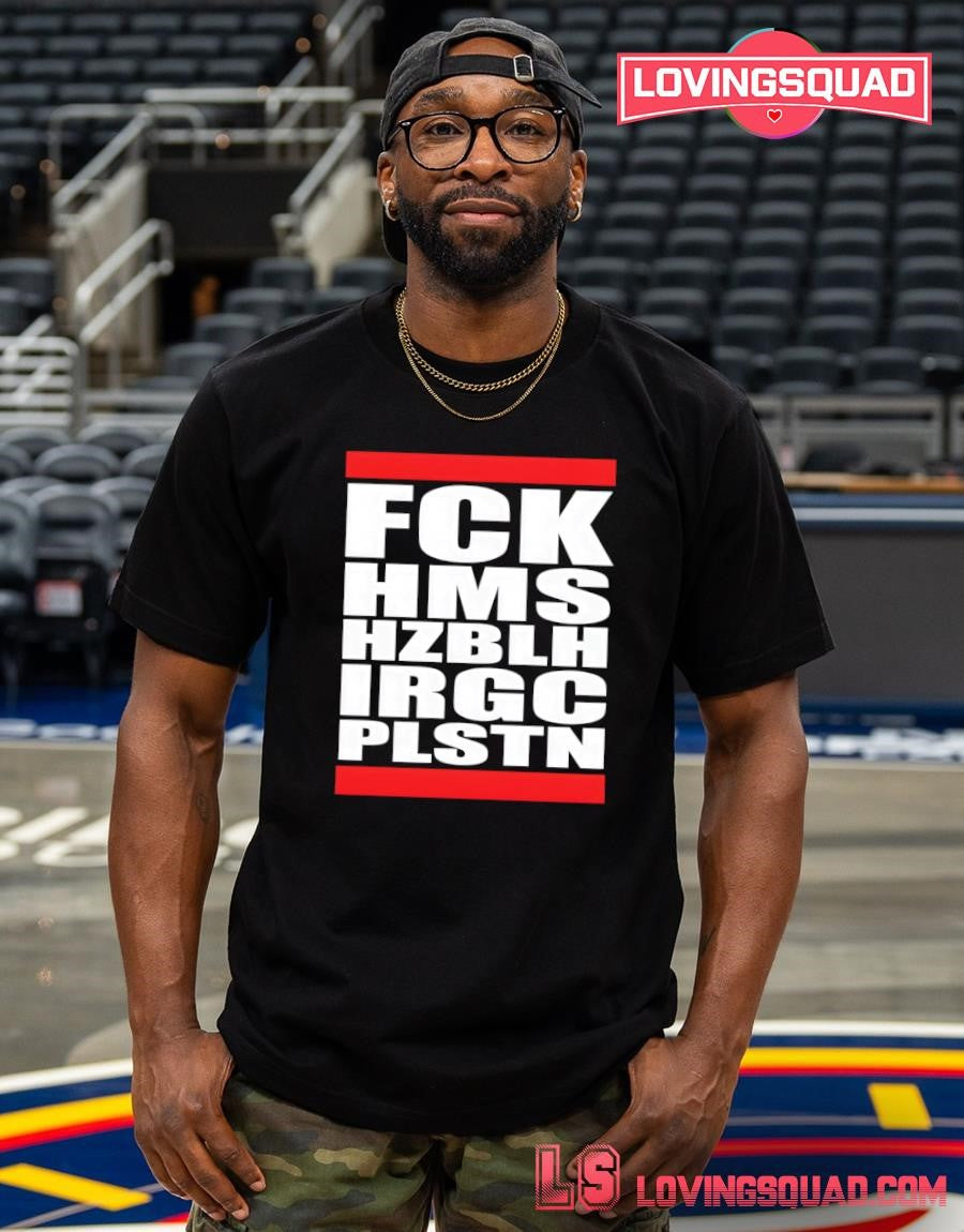Terence Tendayi Wearing Fck Hms Hzblh Irgc Plstn Shirt