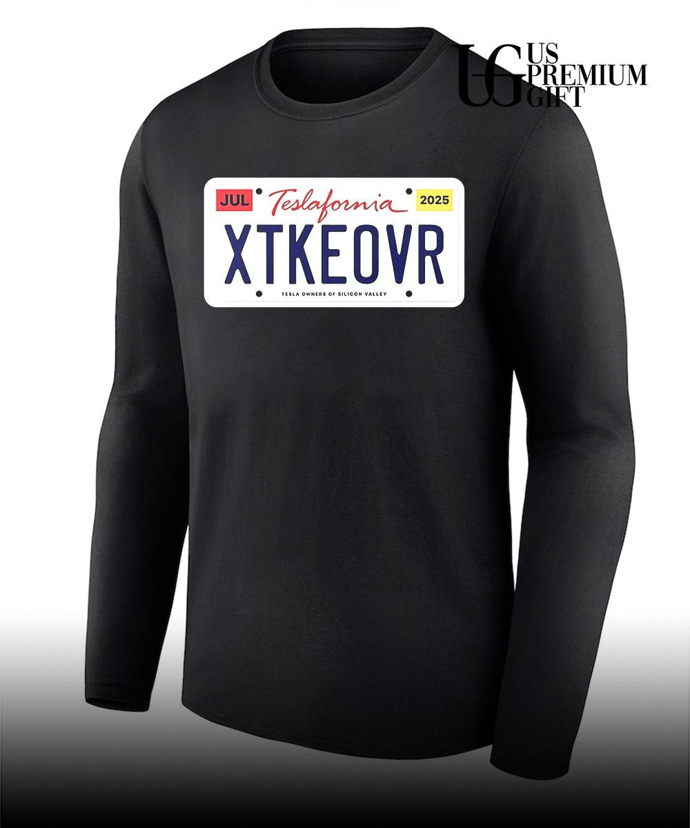 Teslafornia X Takeover 2025 logo shirt