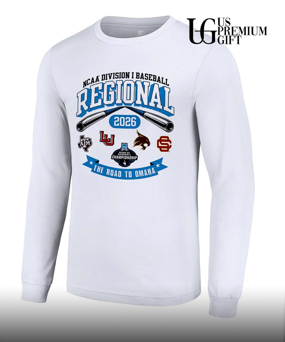 Texas A&M Lamar Texas State Sam Houston State NCAA Division I Baseball Regional 2026 shirt