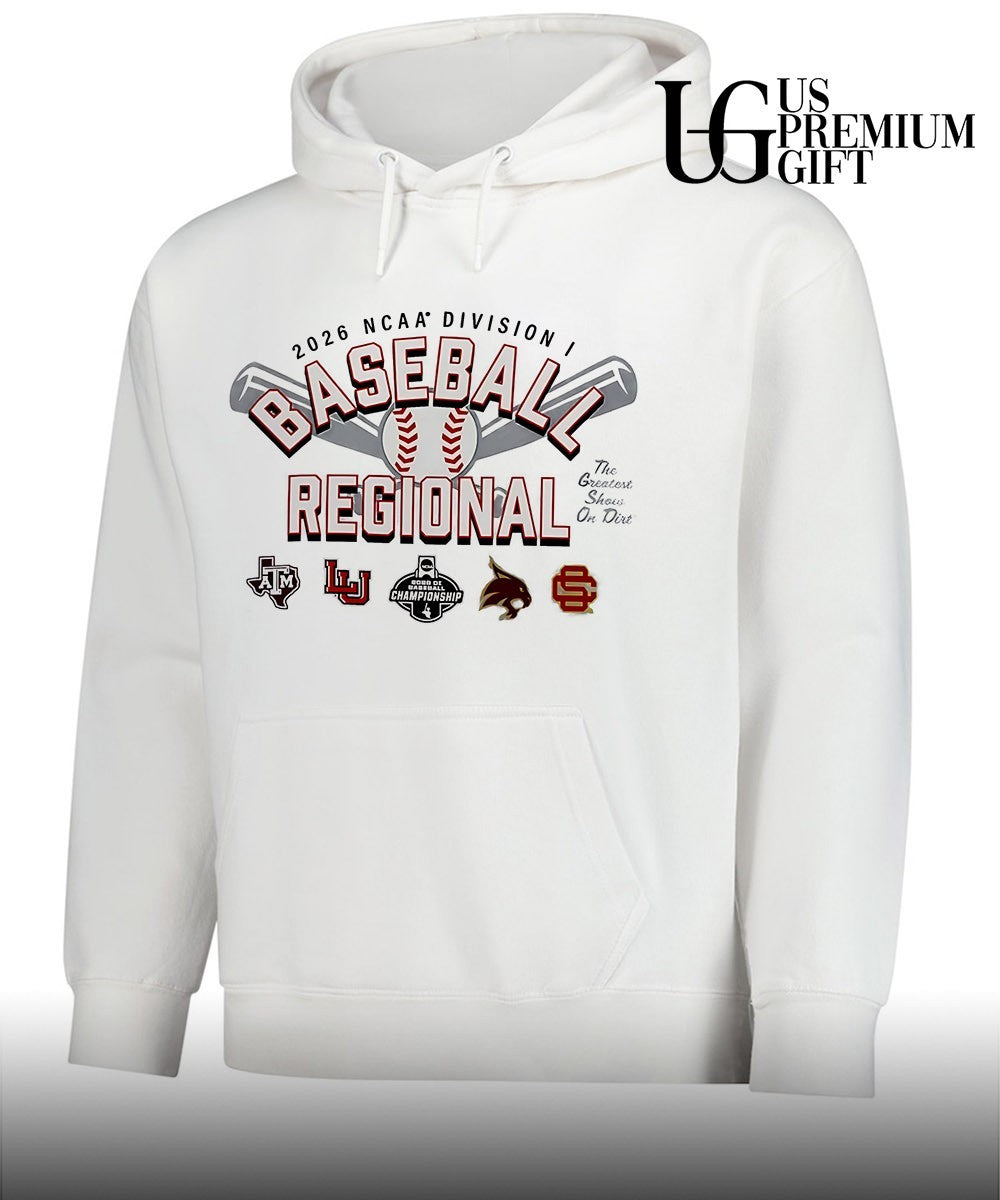 Texas A&M and Lamar Cardinals and Texas State Bobcats and USC 2026 NCAA Division I Baseball Regional Championship shirt