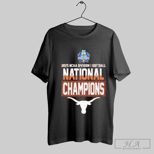 Texas Longhorns 2025 Ncaa Division I Softball National Champions Unisex T Shirt