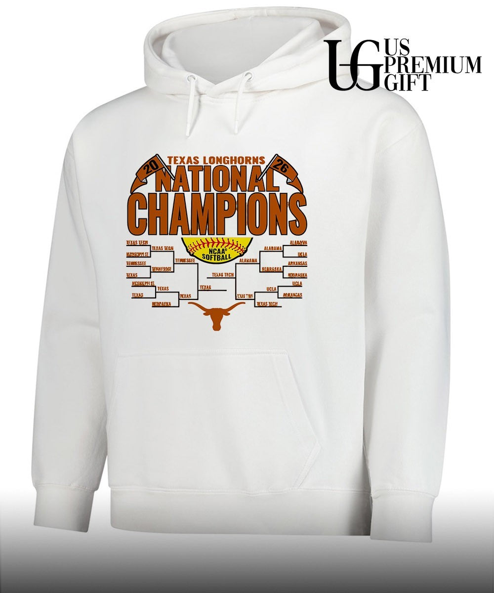 Texas Longhorns 2026 NCAA Softball Women’s College World Series National Champions Bracket shirt