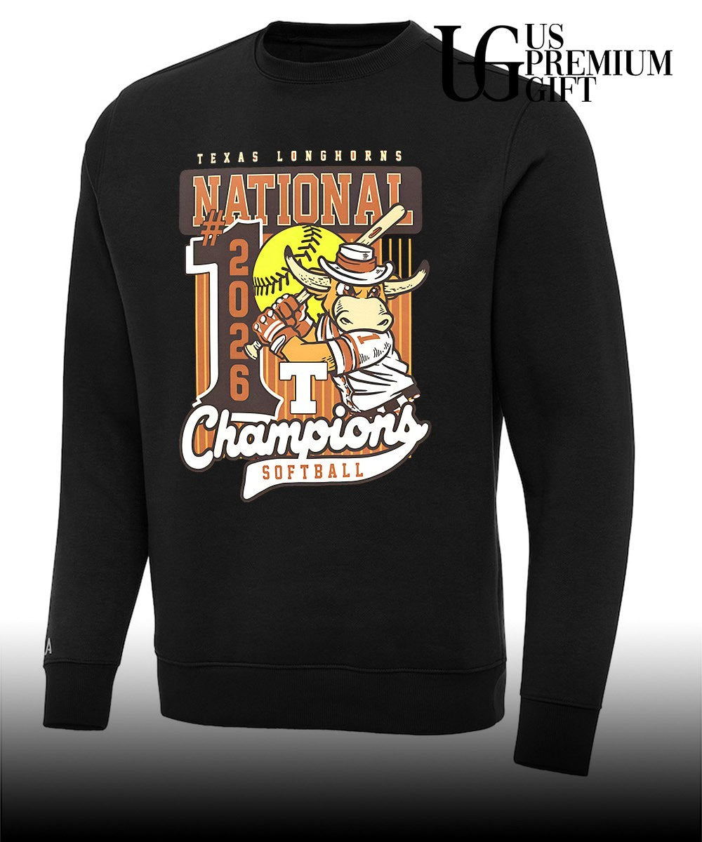 Texas Longhorns 2026 NCAA Women’s Softball College World Series National Champions mascot swing shirt