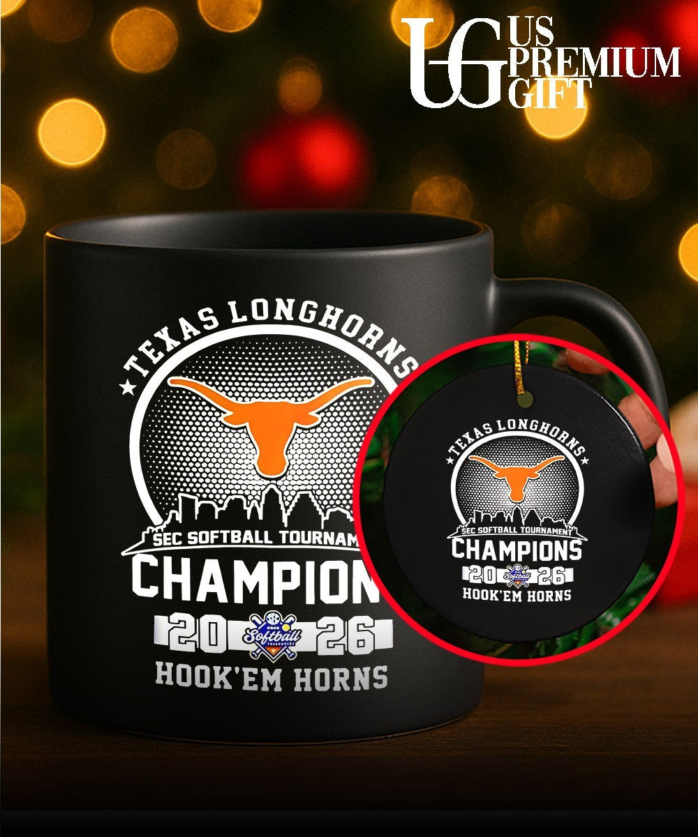 Texas Longhorns 2026 SEC Softball Tournament Champions City Skyline logo shirt