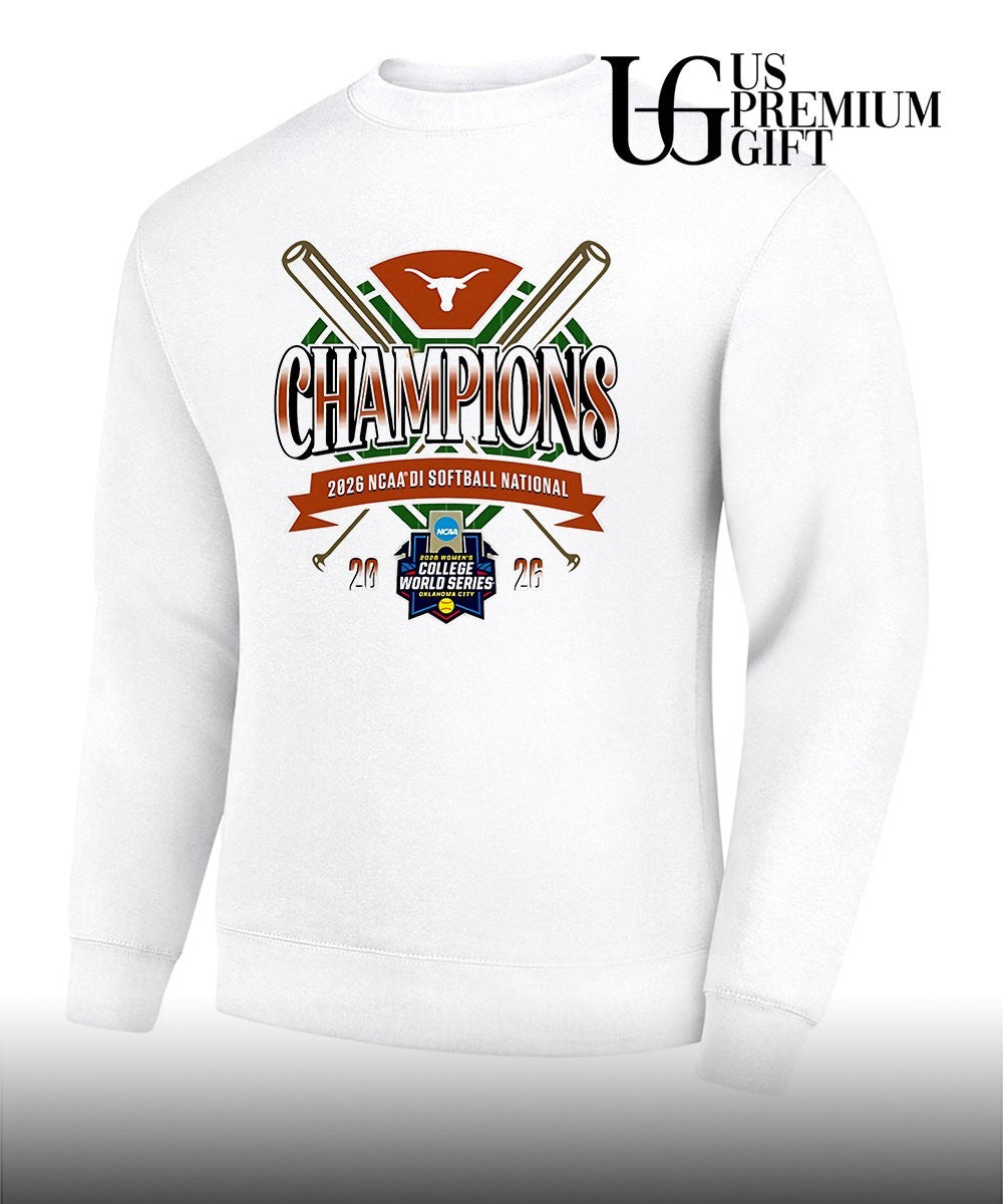 Texas Longhorns Champions 2026 NCAA DI Softball National College World Series shirt