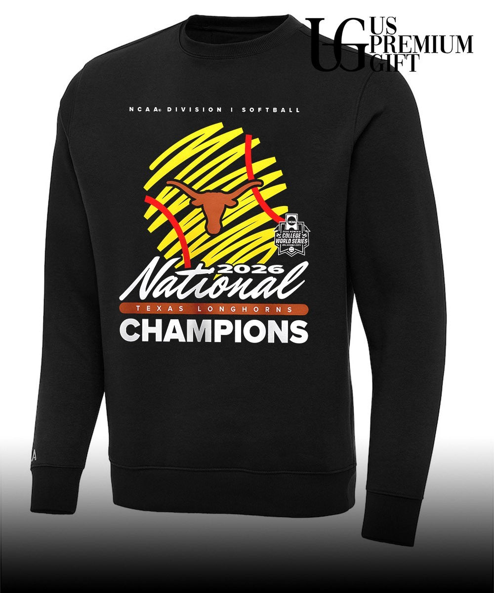 Texas Longhorns NCAA Division I Softball 2026 National Champions College World Series shirt