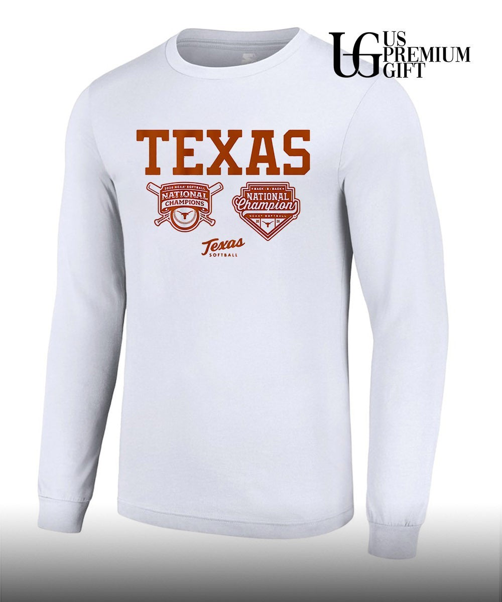 Texas Longhorns Softball NCAA Back-To-Back National Champions 2026 shirt