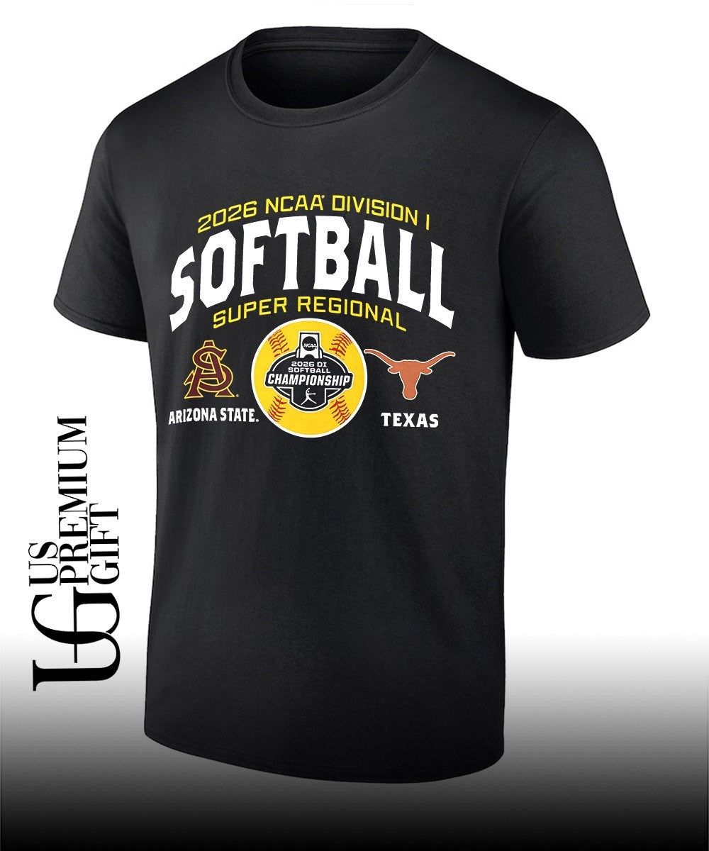 Texas Longhorns and Arizona State Sun Devils 2026 NCAA Division I Softball Super Regionals shirt