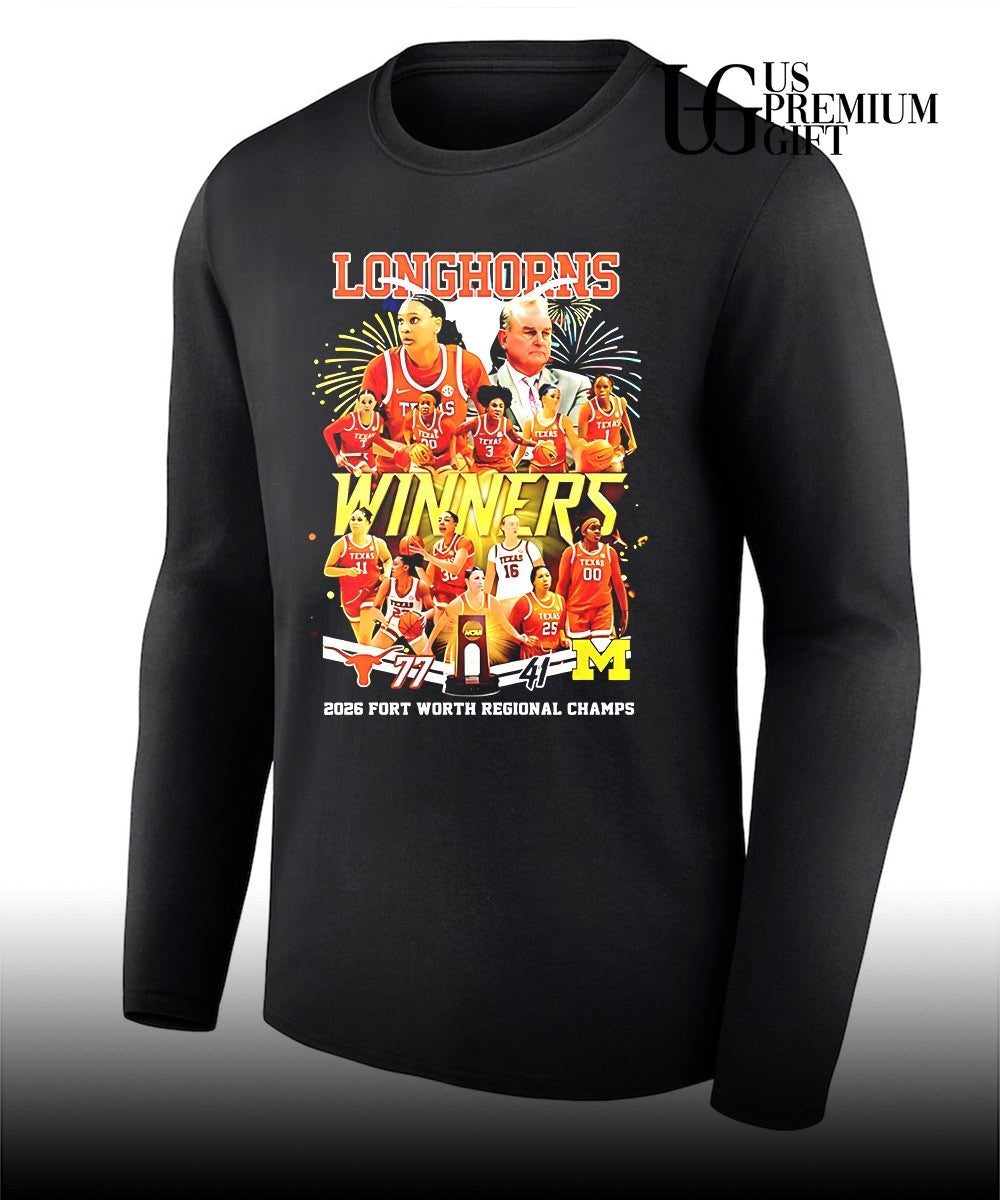 Texas Longhorns women’s basketball winners Championship 2026 Fort Worth Regional Champs shirt