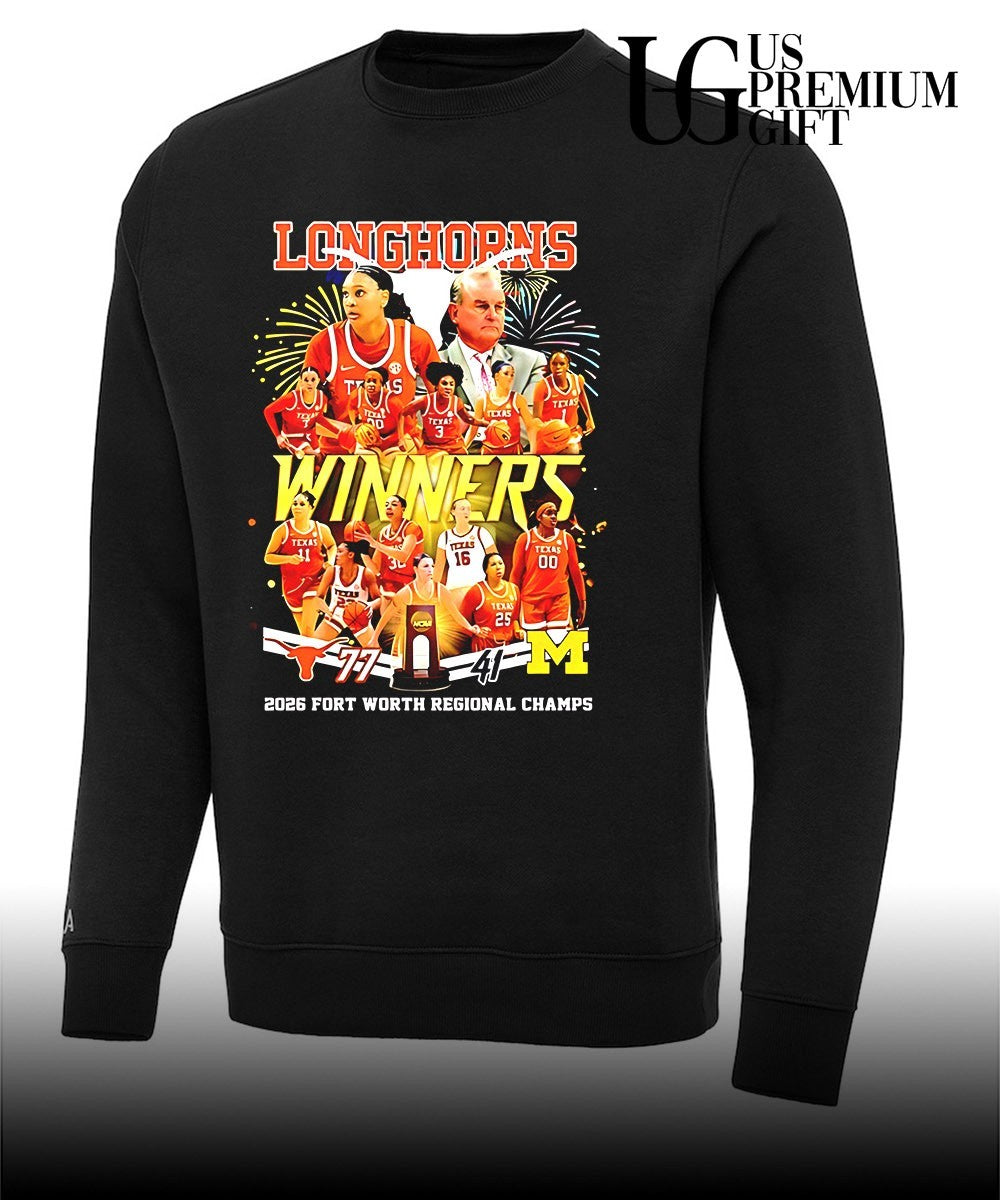 Texas Longhorns women’s basketball winners Championship 2026 Fort Worth Regional Champs shirt